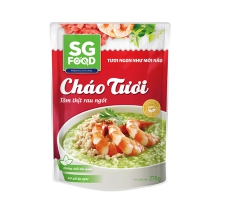 Cháo tươi tôm thịt rau ngót SG Food gói 270g