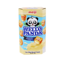 Bánh gấu nhân kem sữa Meiji Hello Panda hộp 50g