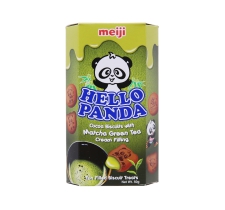 Bánh gấu Meiji Hello Panda Trà Xanh hộp 50g