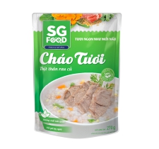Cháo tươi thịt thăn rau củ SG Food gói 270g