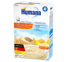 Bột ăn dặm Humana 200g Ngũ cốc chuối (6 tháng)