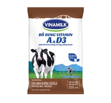 Sữa dinh dưỡng socola Vinamilk 220ml