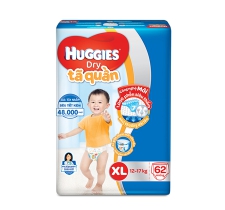 Tã quần Huggies XL 62 miếng
