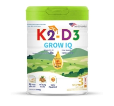 Sữa bột K2-D3 GROW IQ Step 3+ (1-10 tuổi) 400g