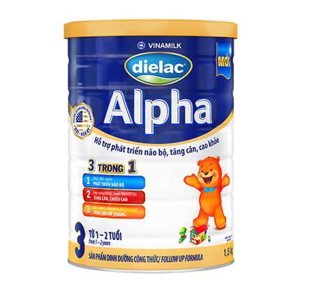 Sữa bột Vinamilk Dielac Alpha 3 1.5kg (1-2 tuổi)