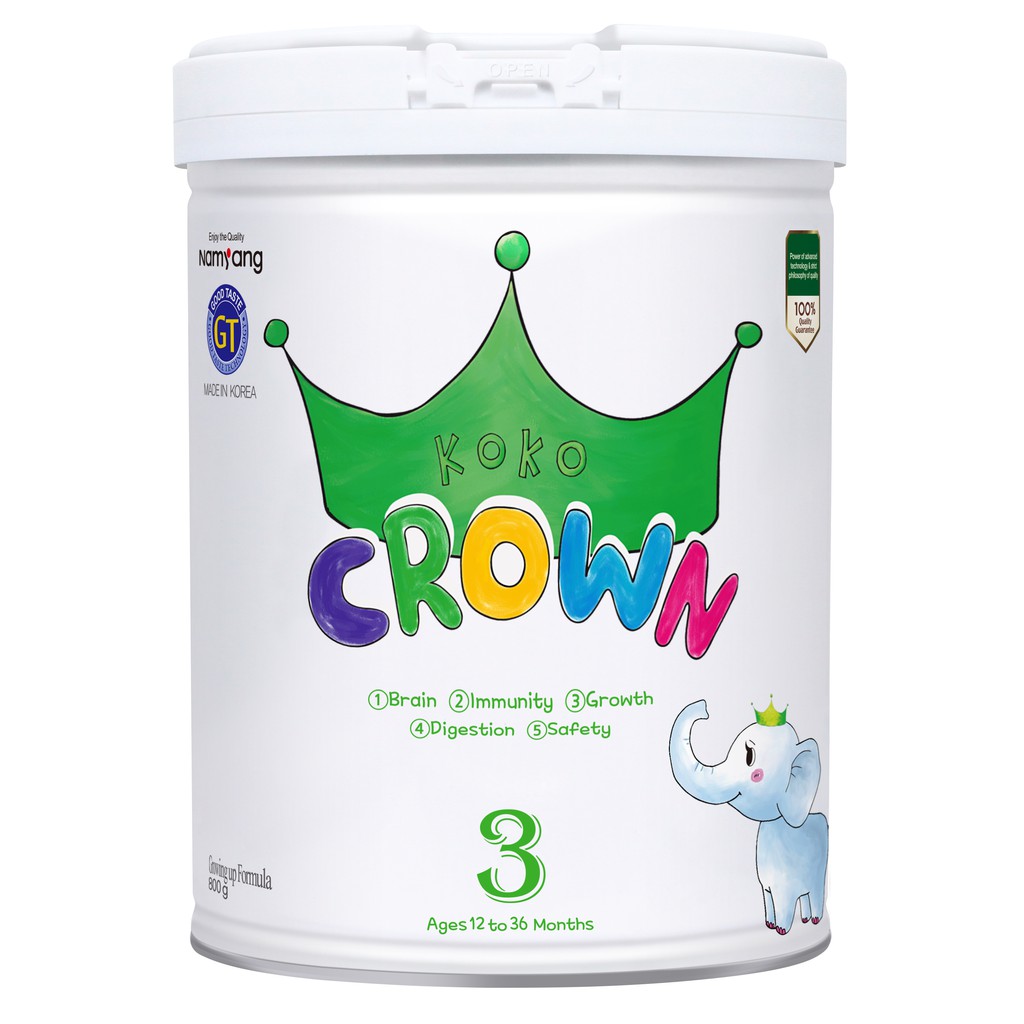 Sữa bột dinh dưỡng Koko Crown 3 800g (12-36 tháng)