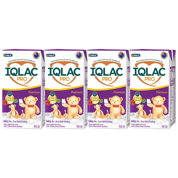 Sữa bột pha sẵn IQlac Pro biếng ăn Premium 110ml (từ 1 tuổi)