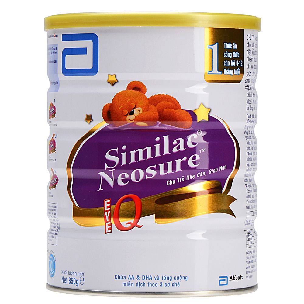 Sữa Similac Neosure số 1 850g (0 - 12 tháng)