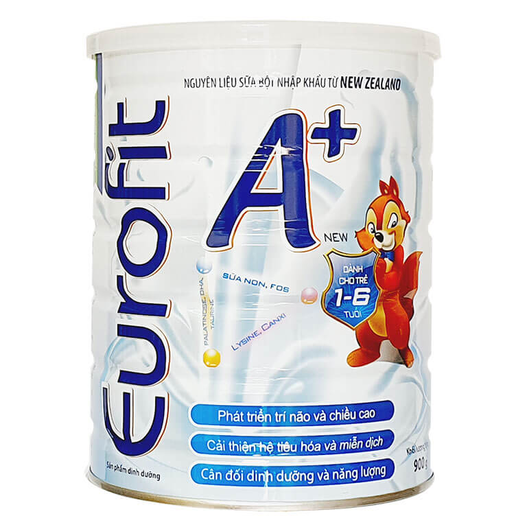 Sữa bột eurofit A+ 900g (1-6 tuổi)