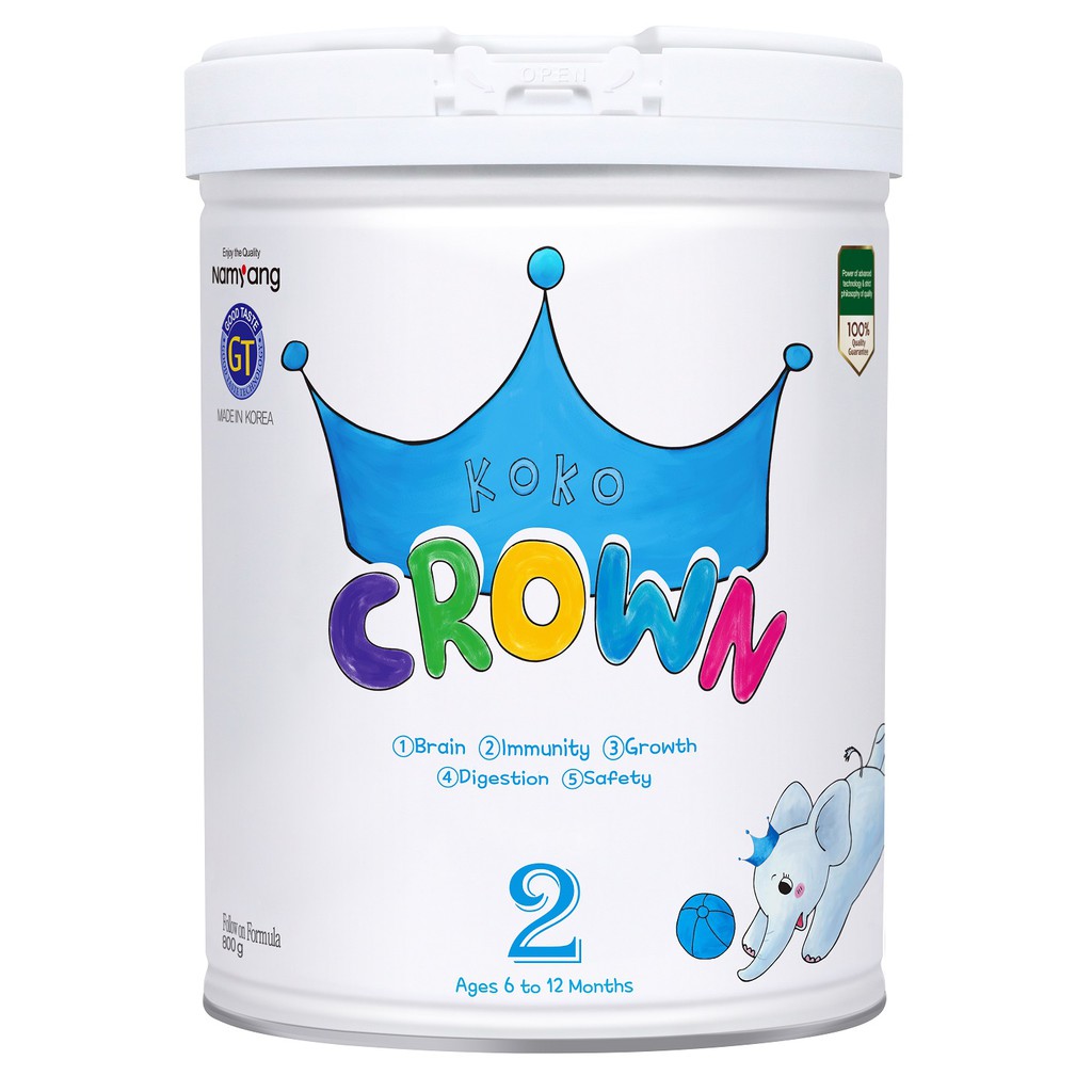 Sữa bột dinh dưỡng Koko Crown 2 800g (6-12 tháng)