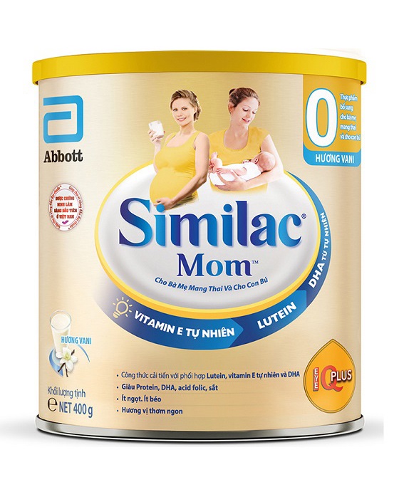 Sữa Similac Mom IQ Plus hương Vanila 400g