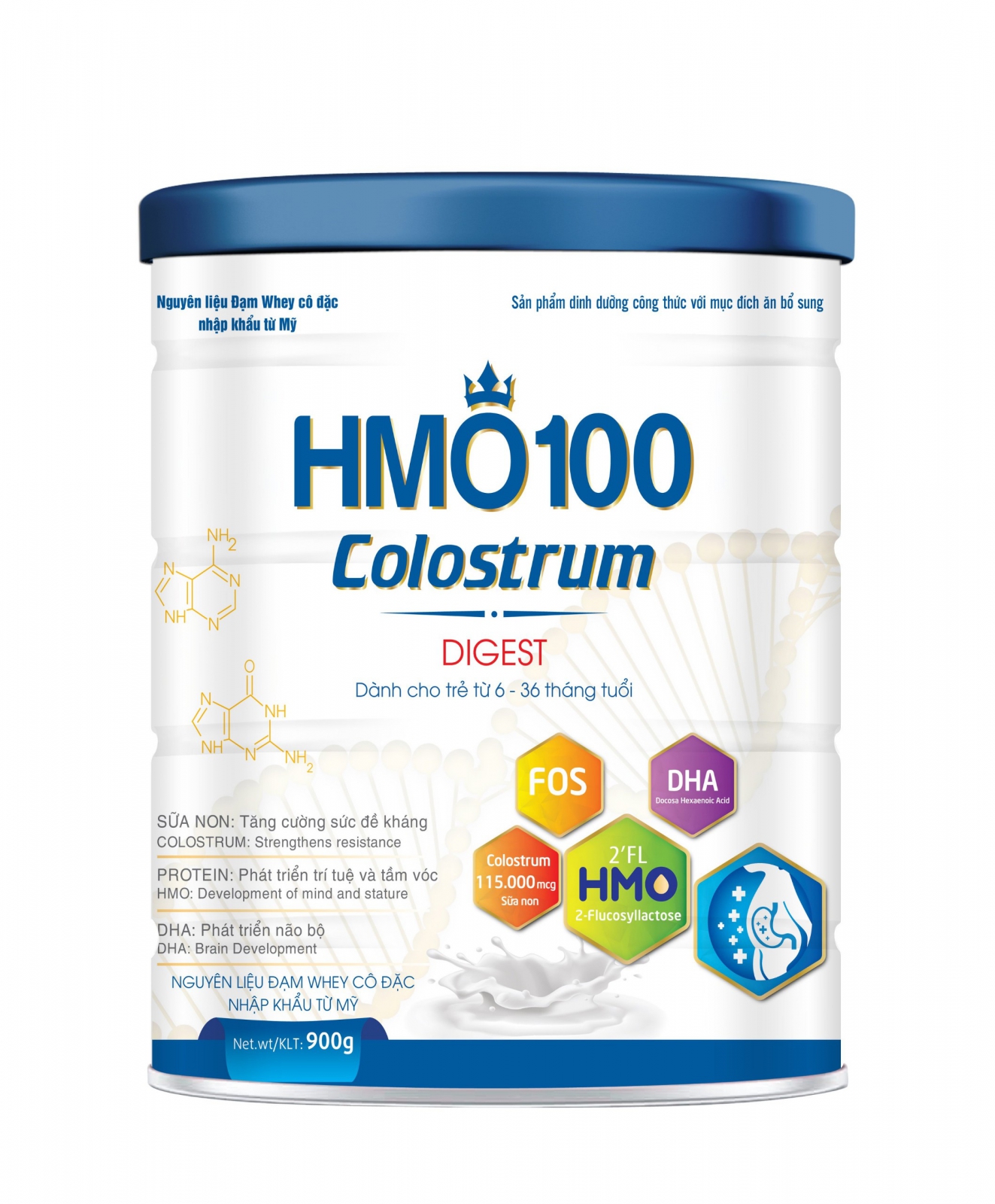 Sữa bột HMO100 Colostrum Digest 900g