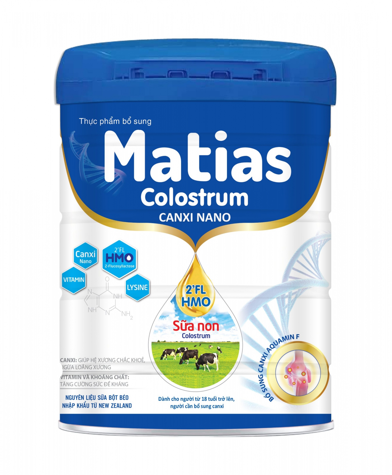 Sữa bột Matias Colostrum Canxi Nano 900g